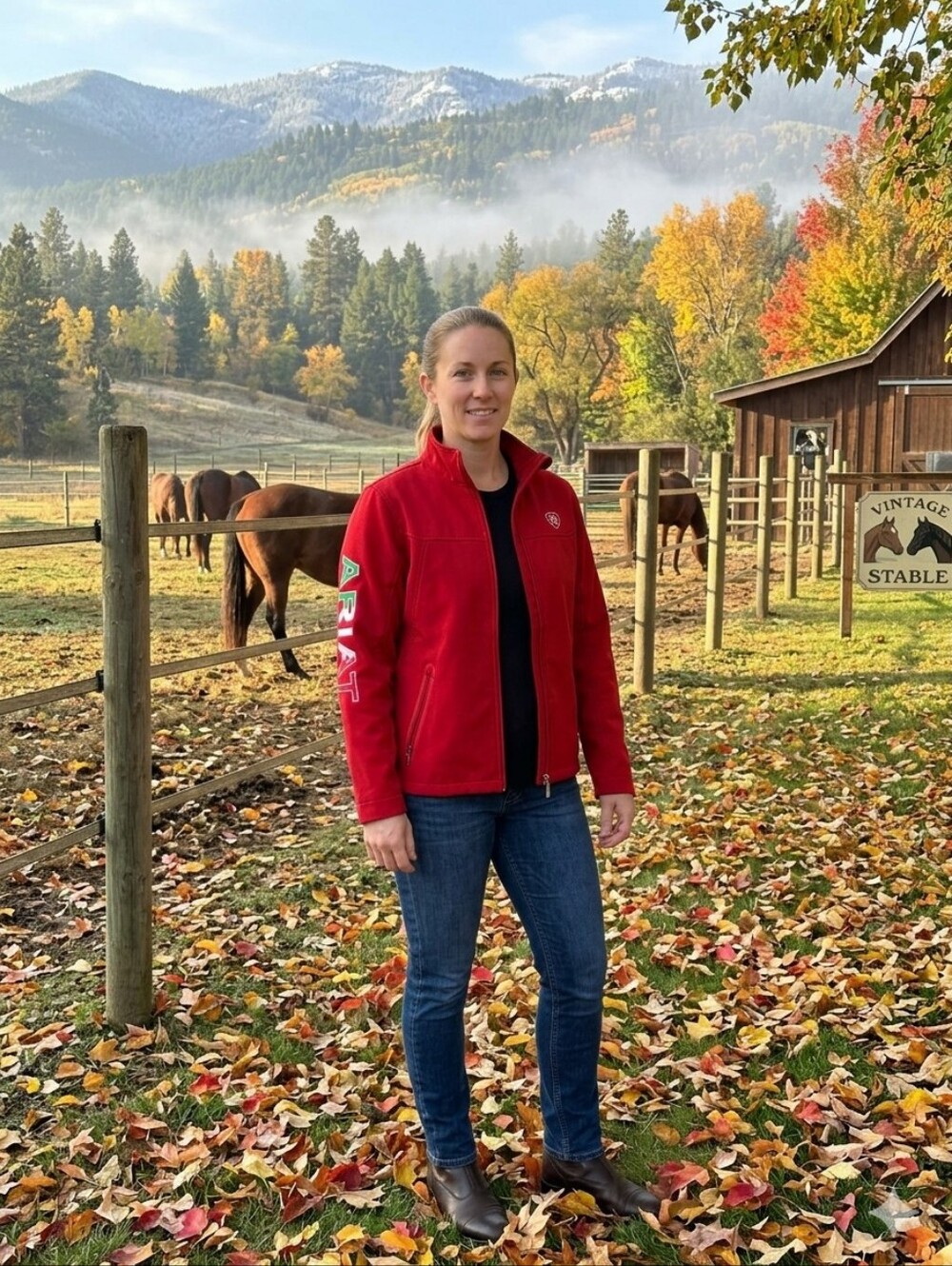 Ariat Classic Team Softshell Mexico Jacket Red Large